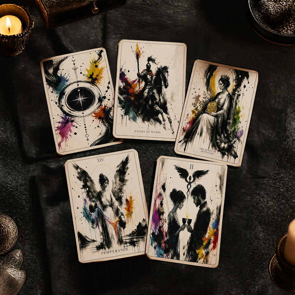 Soul in Color Printable Tarot Deck (With Tuck Box and Cheat Sheet)